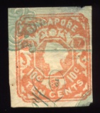 1883 ... 10 Cents ... Singapore Stamp