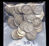 50 Mercury Dimes ... All 30's 1930-1939