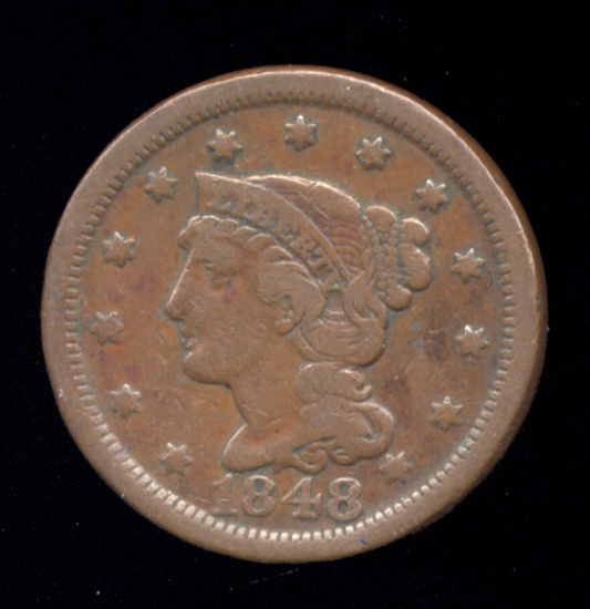 1848 ... Very Fine ... Large Cent