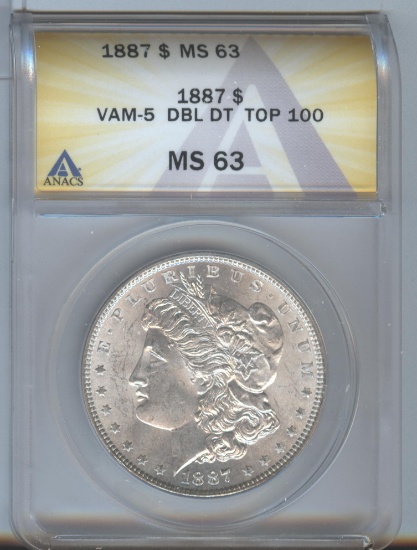 1887/87 MORGAN VAM-5 MS63