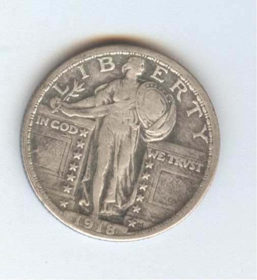 1918 STANDING LIBERTY QUARTER