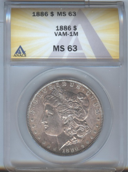 1886 MORGAN $ VAM-1M MS-63