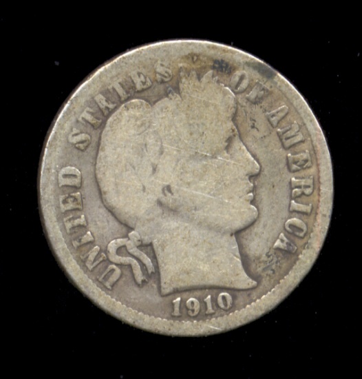1910-D ... Better Date ... Barber Dime
