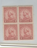 UNUSED BLK OF FOR 2c STAMPS OF 1930's