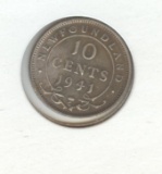 *1941-C NEW FOUNDLAND 10c SILVER