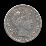 1916-S ... Better Date ... Barber Dime