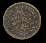 1863 ... Troy, NY  Oliver Boutwell ... Store Card