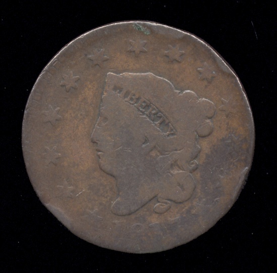 1817  ...  13 Stars  ...  Large Cent