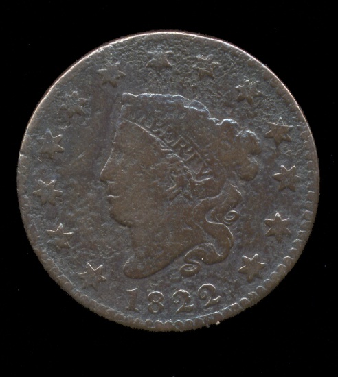 1822  ...  Large Cent