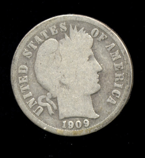 1909-O ... Better Date ... Barber Dime