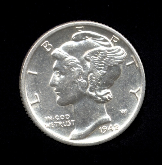 1942-D ... High Grade ... Mercury Dime