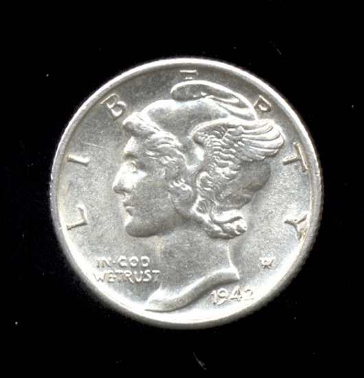 1942-S ... High Grade ... Mercury Dime