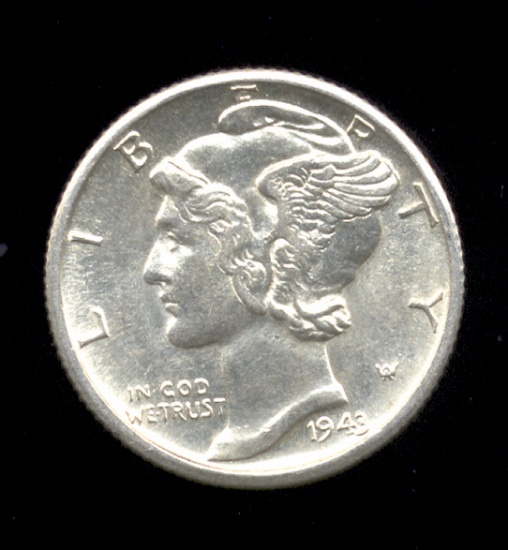 1943-D ... High Grade ... Mercury Dime