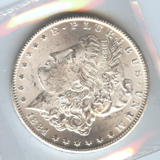 1884-CC MORGAN SILVER DOLLAR
