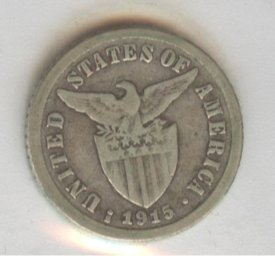 *1915-S PHILIPPINES 10c