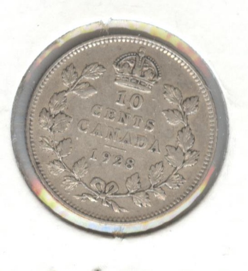 *1928 CANADIAN 10c