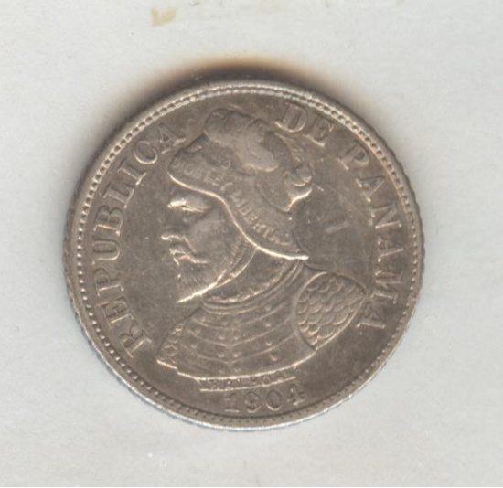 *1904 REPUBLIC OF PANAMA 5 CENT.