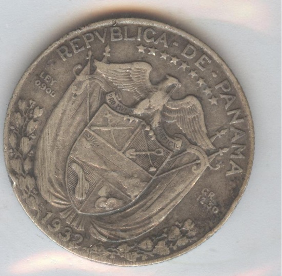 *1932 REPUBLIC OF PANAMA 1/2 BALBOA