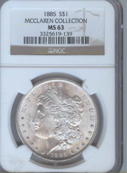 1885 MORGAN SILVER DOLLAR