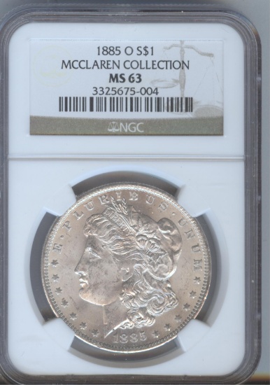 1885-O MORGAN SILVER DOLLAR