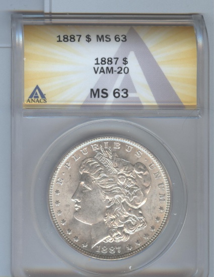 1887 VAM-20 MORGAN DOLLAR