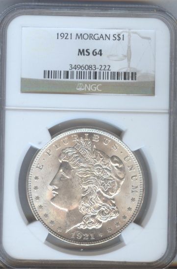 1921 MORGAN SILVER DOLLAR