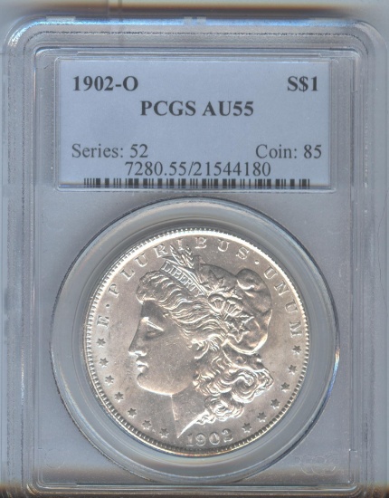 1902-O MORGAN SILVER DOLLAR
