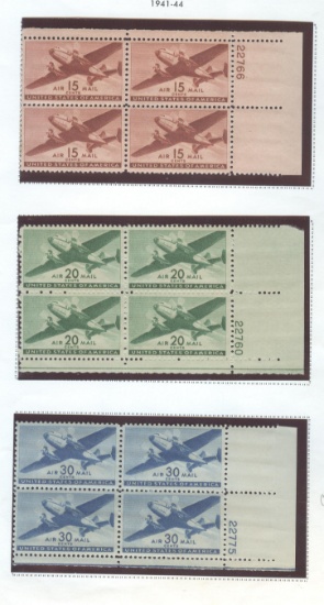 1941-1944 AIR POST ISSUES C-28/C-30