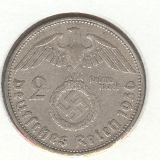 *1936-D GERMAN 2 MARK