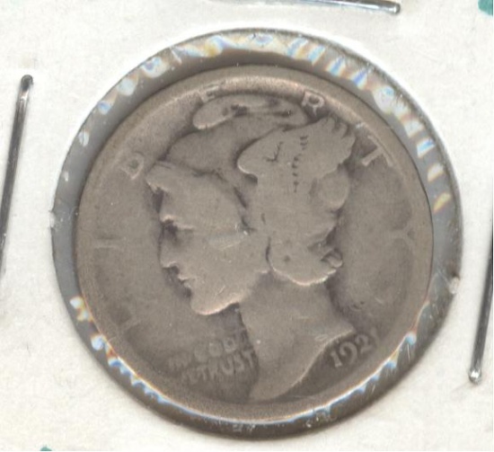 1921 MERCURY DIME