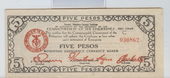 WW-II PHILIPPINE GUERRILLA CURRENCY