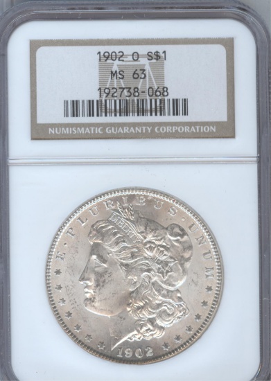 1902-O MORGAN SILVER DOLLAR