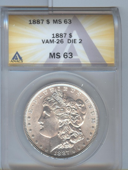 1887 VAM-26 MORGAN DOLLAR
