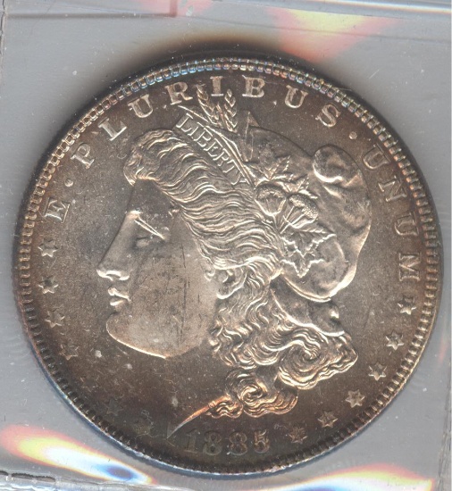1885 MORGAN SILVER DOLLAR