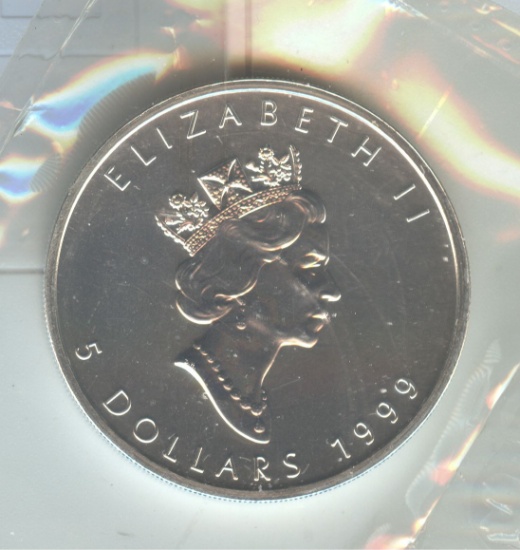 1999 CANADIAN SILVER MAPLE LEAF