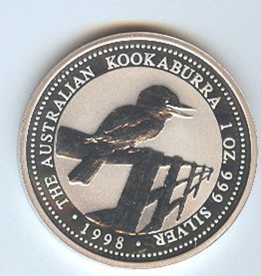 1998 AUSTRALIAN SILVER KOOKABURRA