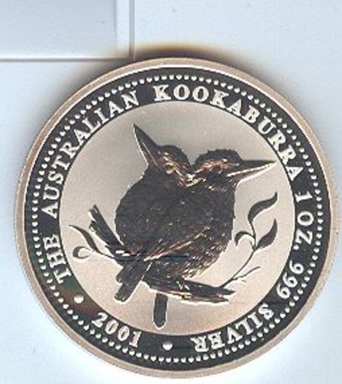 2001 AUSTRALIAN SILVER KOOKABURRA