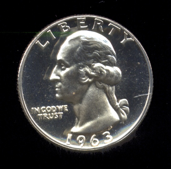 1963 ... CAMEO Proof ... Washington Quarter