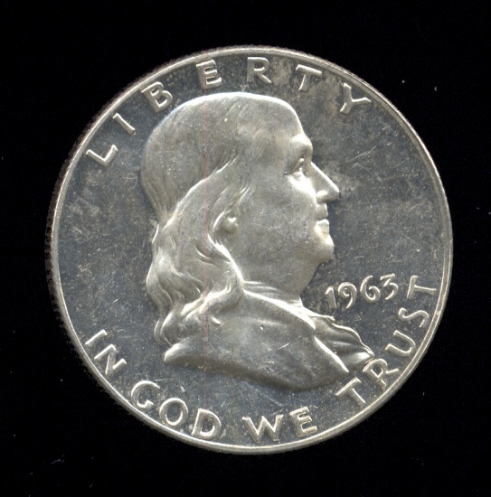 1963 ... CAMEO Proof ... Franklin Half Dollar