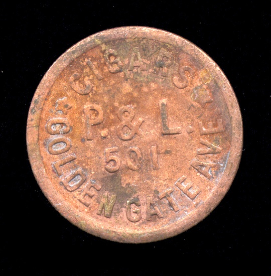 P & L Cigars ... Old Tobacco Token