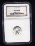 1943 ... NGC  MS-64 ... Mercury Dime