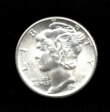 1945-D ... FSB  BLAZING GEM ... Mercury Dime