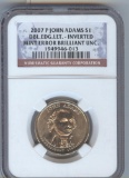 2007-P JOHN ADAMS MINT ERROR $