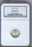 1938-D MERCURY DIME