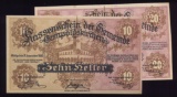 2 Note Set ... 1920 Notgeld ... Old Money
