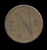 Good for 5 Cents ... Visalia Old Token