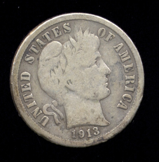 1913 ... Better Date ... Barber Dime