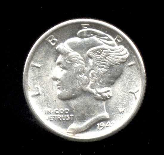 1943-S ... UNC ... Mercury Dime