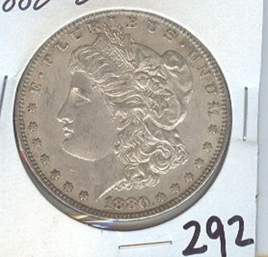 1880-O MORGAN SILVER DOLLAR