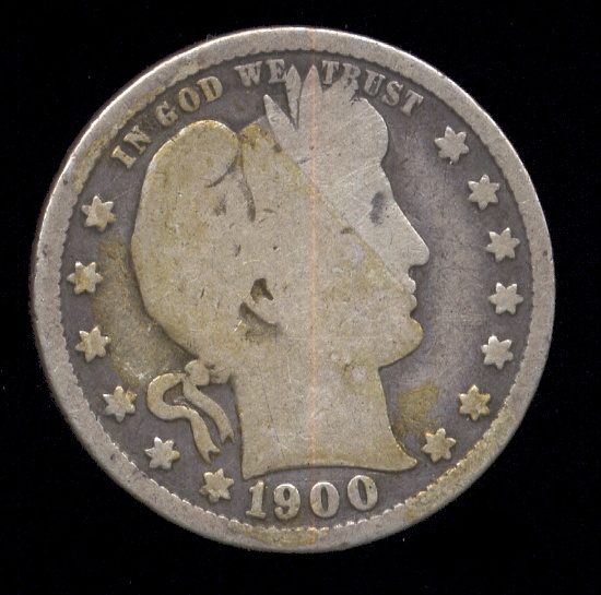 1900-S ... Better Date ... Barber Quarter